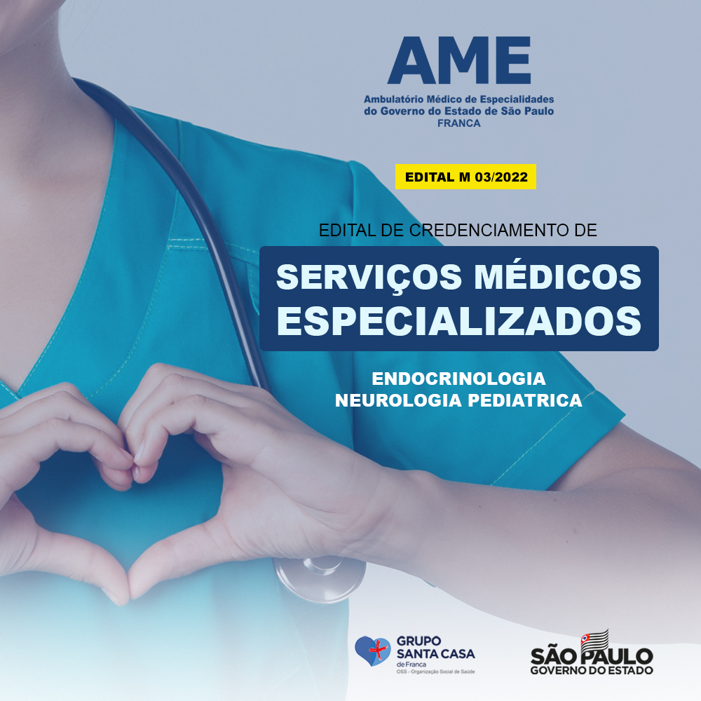 AME FRANCA/SP - Edital de Credenciamento Médico