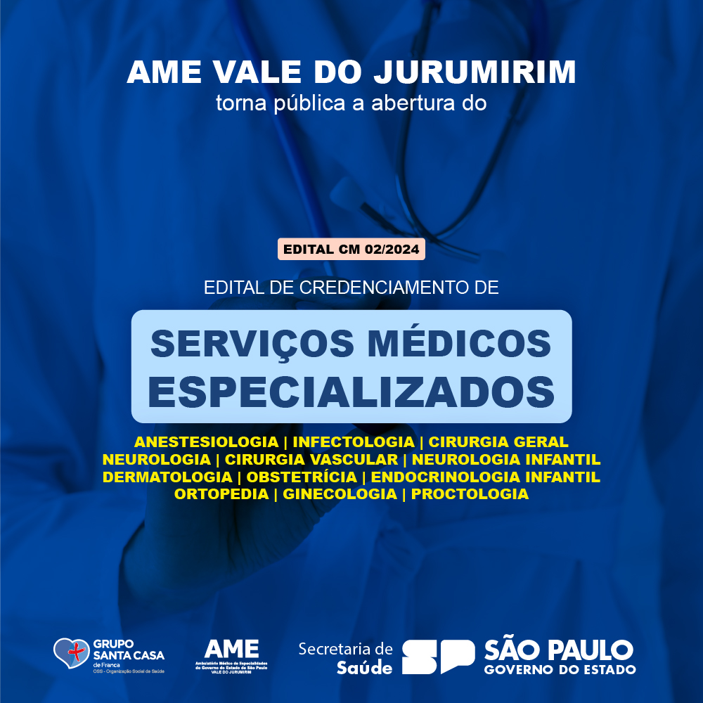 AME VALE DO JURUMIRIM - Avaré/SP - Ambulatório Médico de Especialidades