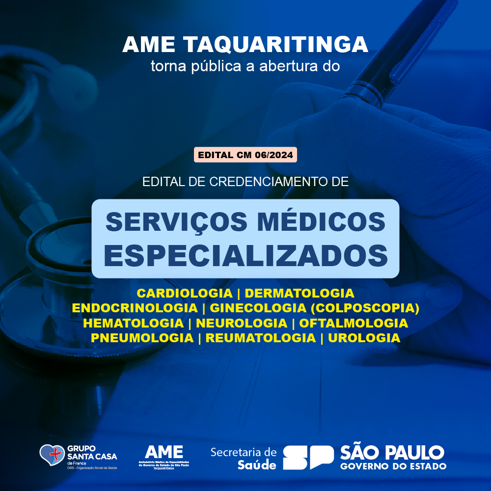 AME Taquaritinga - Edital CM 06/2024