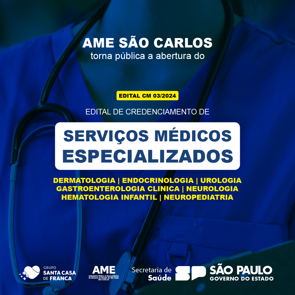 AME SÃO CARLOS/SP - Ambulatório Médico de Especialidades